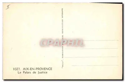 Il Palazzo di Giustizia — Aix-en-Provence — Rella — Verso