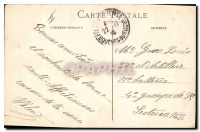 AIX EN PROVENCE - O Palácio de Justiça — Edição Carle — Verso