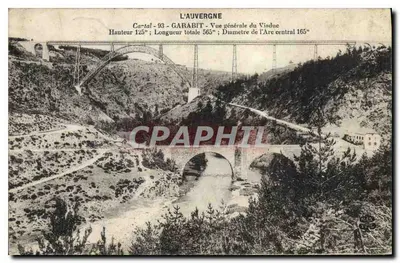 Garabit — Vista general del Viaducto — La Auvernia