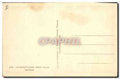Le Lioran (Cantal) — Los Hoteles — editor Les Arts Graphiques, Toulouse — Reverso