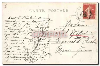 L'Auvergne - Le Lioran, Tunel do Caminho de Ferro e o Alagnon - Gantal 261 — Verso