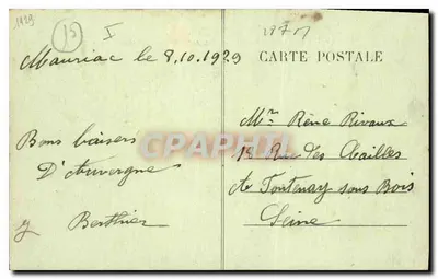 Het Plomb du Cantal gezien vanaf de Route du Lióran naar Vic-sur-Cère — L’Auvergne, n°262 — Achterkant