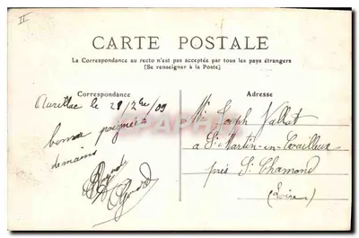 Le Lioran sob a neve — Cantal — 473 — Visão geral da Vale — Verso