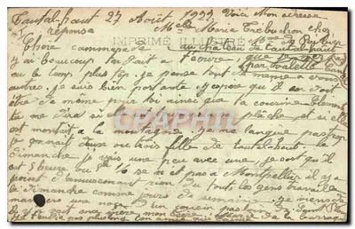 Cantal — Ogólny widok doliny Lioran — L'Auvergne, seria 264 — Rewers