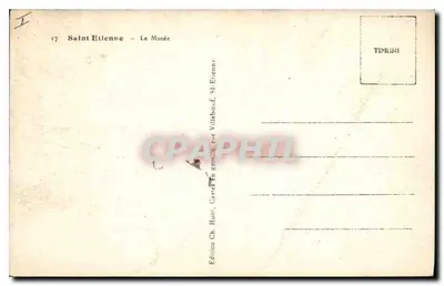 Saint-Etienne - Muzeum — Wydanie Ch. Huot, ul. Villebeauf, Saint-Etienne — Rewers