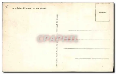 Saint-Étienne — Algemene uitzicht — Uitgave Ch. Huot, Saint-Étienne — Achterkant