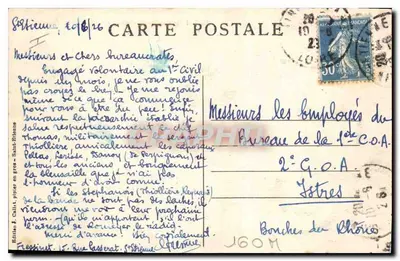Saint-Étienne (Loire) — Szkoła Rysunku — J.C. — Rewers