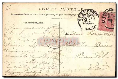 St-ÉTIENNE - Plac Marengo — E.L. n°60 — Rewers