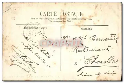 Saint-Étienne - Widok na Dafnę i łabędzie - LL — Rewers
