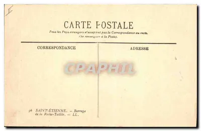 Saint-Étienne — Zamek Roche-Taillée — LL — Rewers
