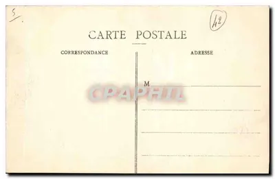Zamek Cornillon — Sala Rycerzy — Otoczenie St-ÉTIENNE — Wyd. N. Galiéra, St-Etienne — Rewers