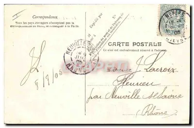 Nevers — Pałac Ducal — V.P. Paryż n°9 — Rewers