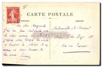 Entorno de Aix-en-Provence - Roquefavour - Avenue de la Gare — Coleção C. Martinet - AIX — Verso