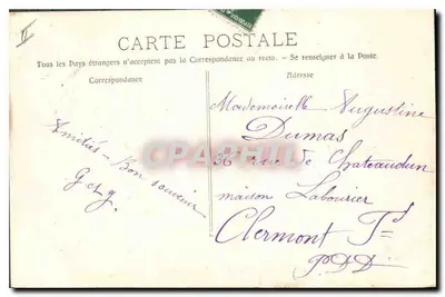 Okręgi Aix-en-Provence - Roquefavour - Przyjazd na drodze do Aix — Kolekcja C. M. photo Jouven — Rewers