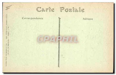 Pałac w Compiègne — Główne wejście, strona Parku — Rewers