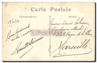 Compiègne — Pałac — Front główna — E. Decelle, Compiègne — Rewers