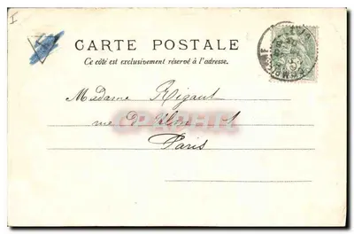 Pałac w Compiègne — Pokój sypialny Marie Louise — V.P. Nr 1325 — Rewers