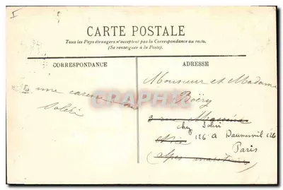 Compiègne — Zamek — La Plate-Bande — LL. — Rewers