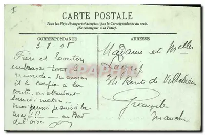 Compiègne — Zamek — Front (strona Parku) — LL. — Rewers