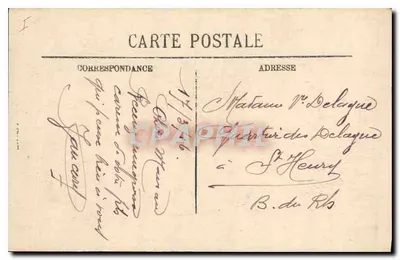 Compiègne — Panorama Zamek widziany z Kościoła św. Jakuba — LL. — Paris h 158 — Rewers