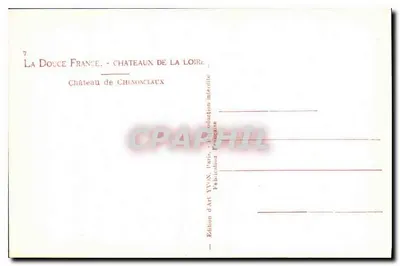 Schloss Chenonceaux — Schlösser der Loire — Édition YVON — Rückseite