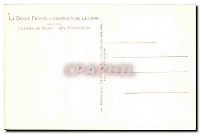 Castelo de Blois — Castelos da Loire — Édition d'Art YVON — Verso
