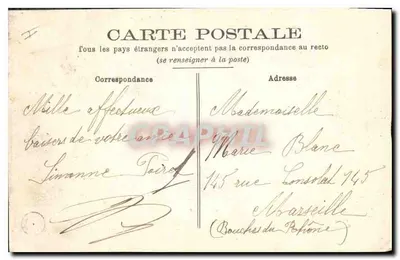 Bourges — Absydę katedry — S. Tairel, nr 50 — Rewers