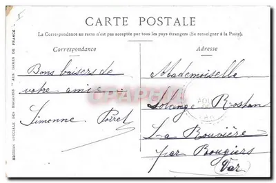 Bourges — KATEDRA (DUŻA NEF). — Wydanie specjalne dla dam Francji — Rewers