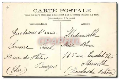 Bourges — Krypta katedry — Wydawca anonimowy, nr 134 — Rewers