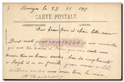 Bourges — Brzegi rzeki Yèvre — LL. — Rewers