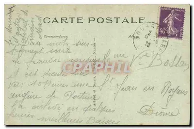 Bourges - Katedra Najświętszej Maryi Panny — wydawca C. Paphil, nr 32 — Rewers