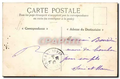 Castelo de Fontainebleau — Escada de Honra — G.U. 2, editor G.U. — Verso