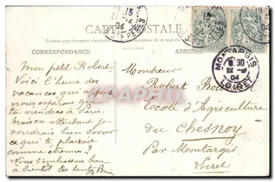 Paryż — Rue Soufflot i Panthéon — Metody C. Jeangette, nr 4 — Rewers