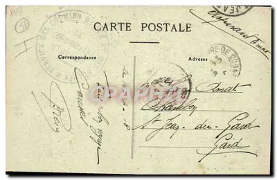 DE ZEE VAN DE SETTONS — De Randen van het Meer — Collectie A. Roube, Châtillon — Achterkant