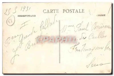 Les Settons - Perspective de la Digue — En Morvan — éditeur A. Dresse, n°37 — Reverso