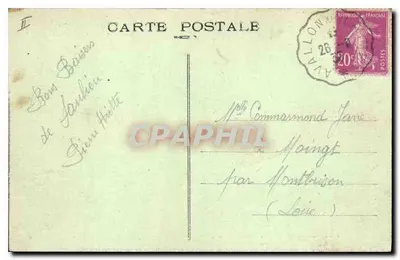 Les Settons — La Machinerie — Le Morvan Illustré, édit. Vve G. Gervais, Saulieu — Verso