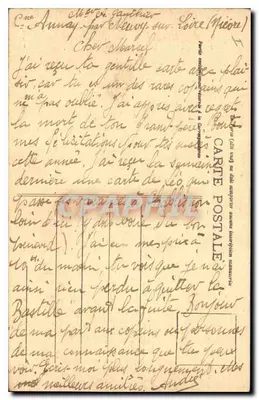 Les Settons (Nièvre) — Dique do lago durante o escoamento (outono de 1923) — Ed. Satin, editor fotográfico, Clamecy — Verso