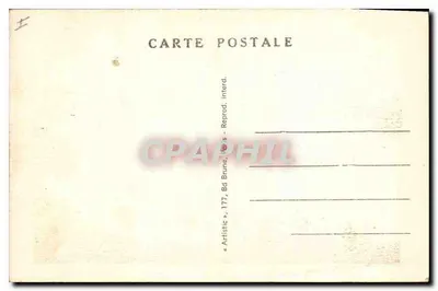 Les Settons (Nièvre) — Widok na wyspy wykonany teleobiektywem — Wydawca Artistic, Paryż — Rewers