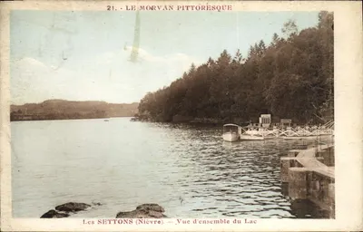 Les Settons (Nièvre) — Vista geral do Lago — O Morvan pitoresco