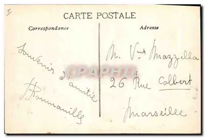 Tarascon — Zamek króla René, położony na brzegach Rony, obecnie służy jako więzienie — Coll. L.A. — Rewers