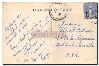 Zamek w Tarascon nad Ronom — zbudowany w XV wieku przez Louisa II, ojca Króla René — Kolekcja L. A. — Rewers