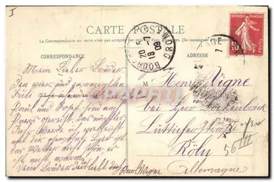 Woud van LENTE (Drôme) — Bosweg van Combe Laval — Artistieke uitgave, C. Latour, te Romans — Achterkant