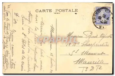 Grignan (Drôme) — Zamek - Façada François Ier, Lith. P. Bauma - Montellimar — Rewers