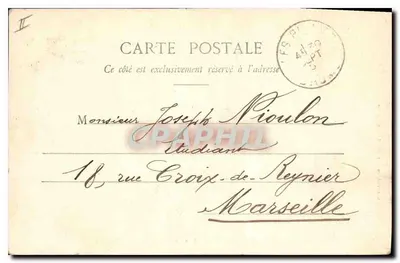 Zamek w Grignan — Na tarasie, Aleja Szczytu Honorowego — L. Revoul, przy Tysiącu Artykułów, Valréas — Rewers