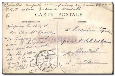 Castelo de Grignan — Fachada Sul sob Francisco I, fachada dos Prélatas, estilizado por Mansard — Edições Artísticas May d'Honour Que d'Hounours, n°89 — Verso