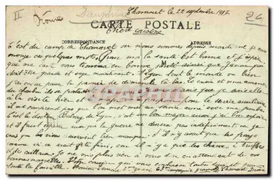 Griouan - Castelo - Vista Geral para o Sul — Impressora Revont & Aux Dix Mille Articles em Valence — Verso
