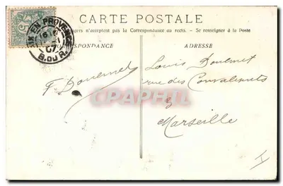 Aix-en-Provence — Statua Króla René — Zbiór Jaussaud nr 25 — Rewers