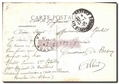 Aix-en-Provence - Plein van het Stadhuis en Klokkenwachttoren — J.-B. Bouis — Achterkant
