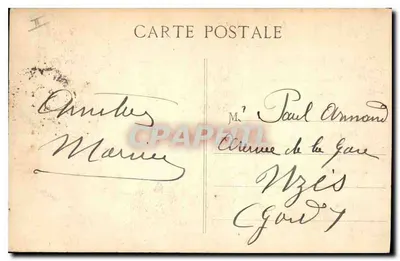 Marseille-en-Provence — A Prefeitura e a Torre da Hora — Editor MAGGI — Verso