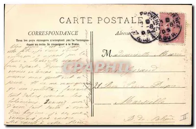 Aix-en-Provence — Place de la Mairie, Tour de l'Horloge — Collection Jaussaud 66 — Verso